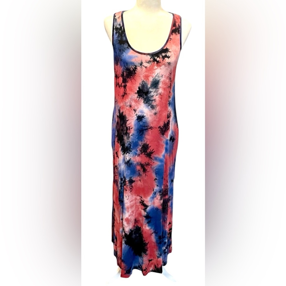 Like New• Love, Kuza Tie Dye Maxi Dress Sz L